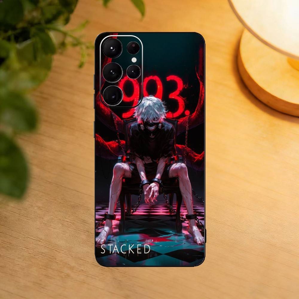 Tokyo Ghoul Kaneki Ken phone Case For Samsung S25,24,21,22,23,30,Ultra,20,Plus,Fe,Lite,Note Soft Black Cover
