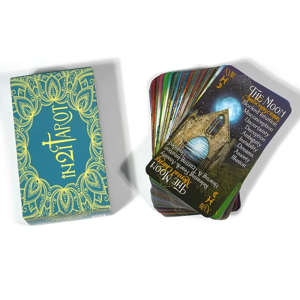 IN2IT Tarot Deck with Keywords Tarot Cards Oracle Card for Beginners Practitioners Every Level Board Game Toy