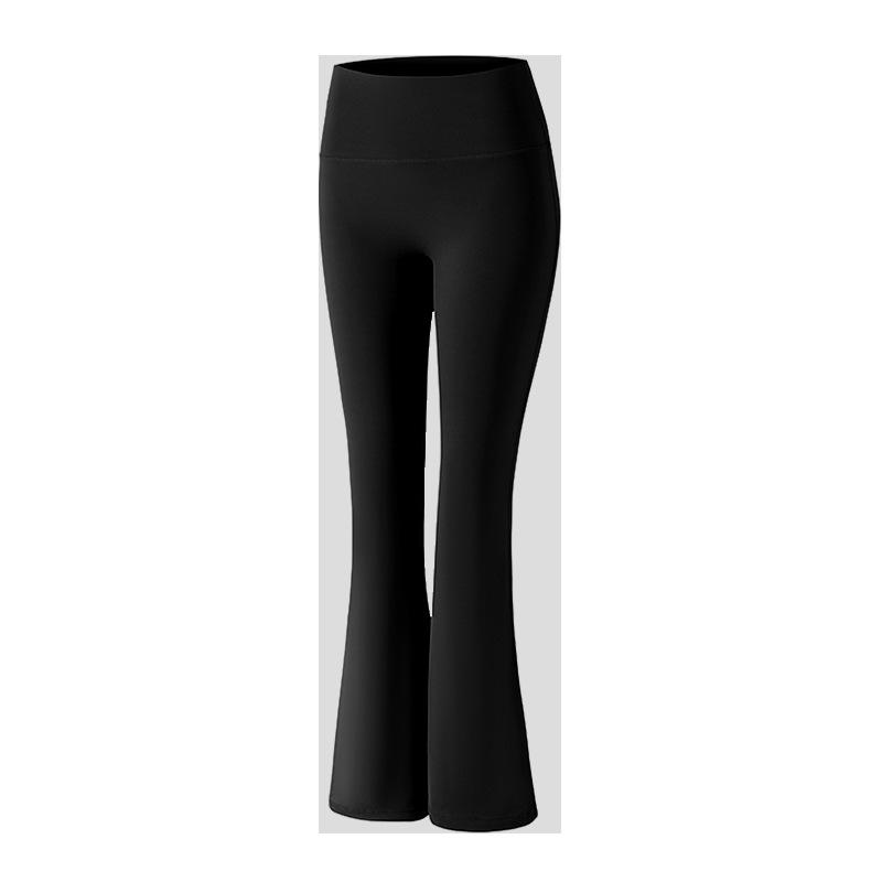 High Waist Slimming Yoga Flare Pants - Quick-Drying, Butt-Lifting, Casual Shark Skin Fit for Women’s Autumn Fitness Training.