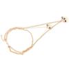 Multilayer Heart Pendant Necklaces Alloy Heart Long Chain Necklaces for Women Gold