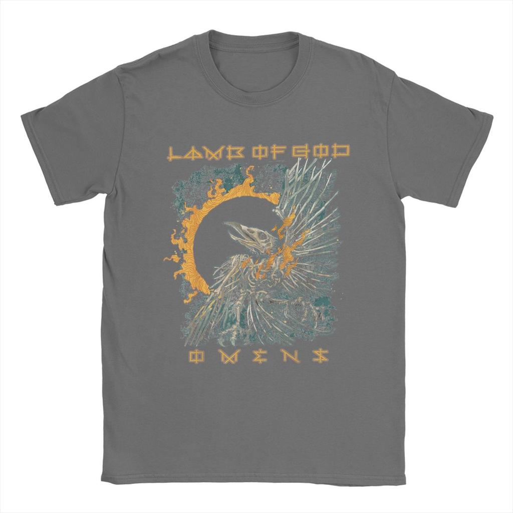 Camiseta Única Lamb Of God para Homens Gola Redonda Camisetas de Algodão Puro Manga Curta Camiseta Roupas Estampadas Gráficas