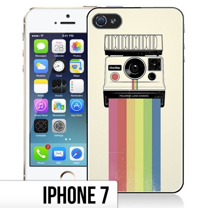 Coque iPhone 7 Polaroid - Rainbow