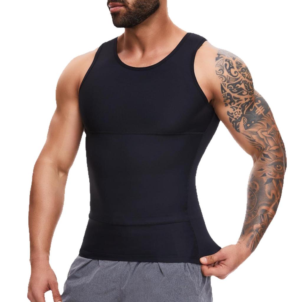 Men's Body Shaper Tummy Control Compression Vest
