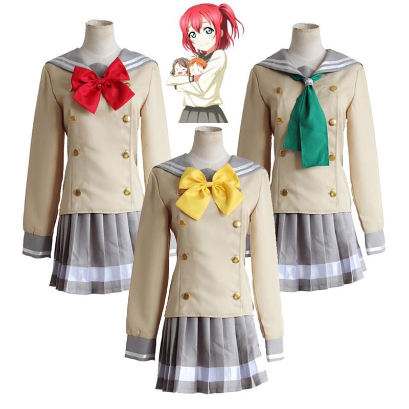 Sunshine Live Love Takami Chika Sailor Dress Jk Uniform Cosplay Gift Costume