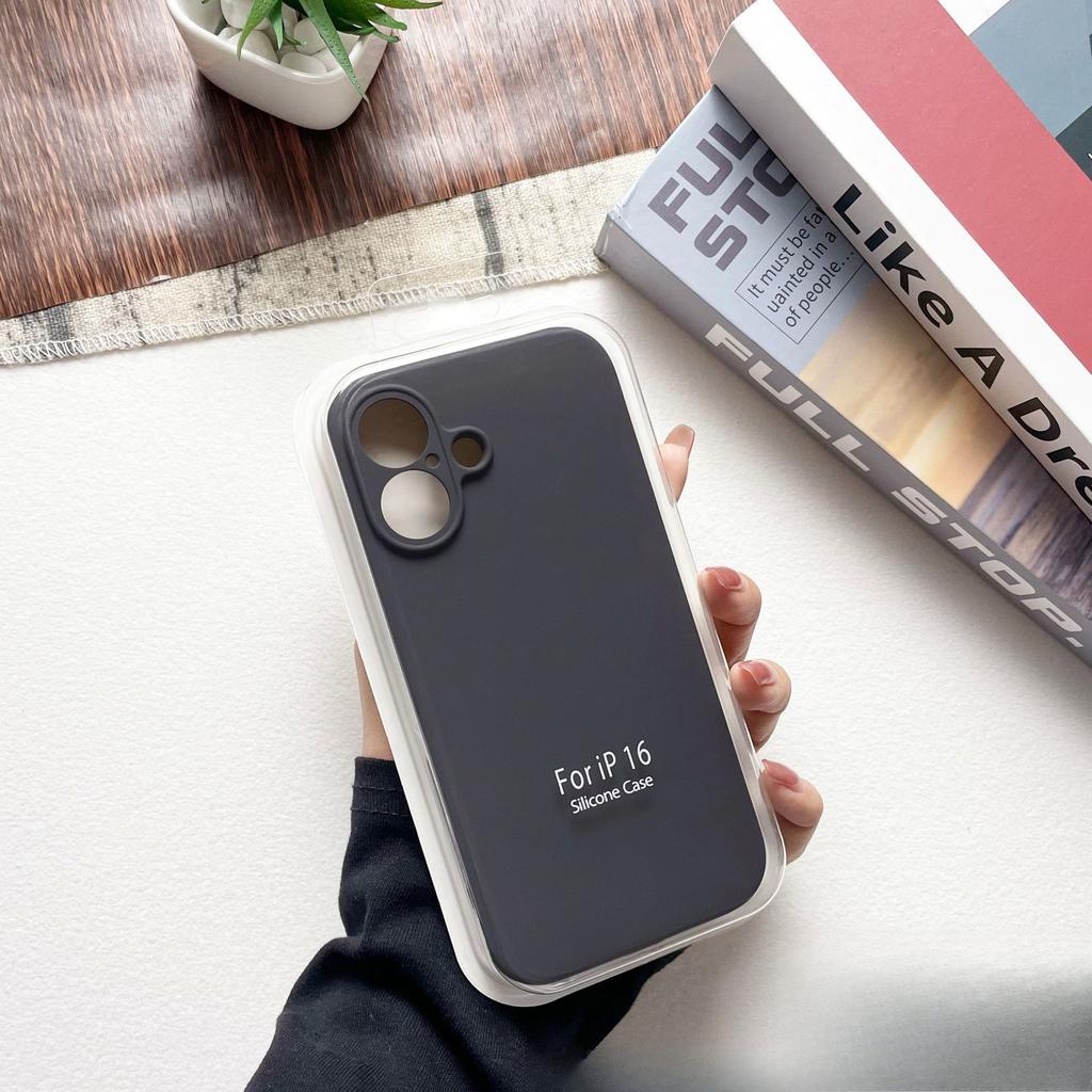 High-quality Liquid Silicone Mobile Phone Case Iphone16promax/15/14 Apple 13 Full-invest Anti-fall Protection Case