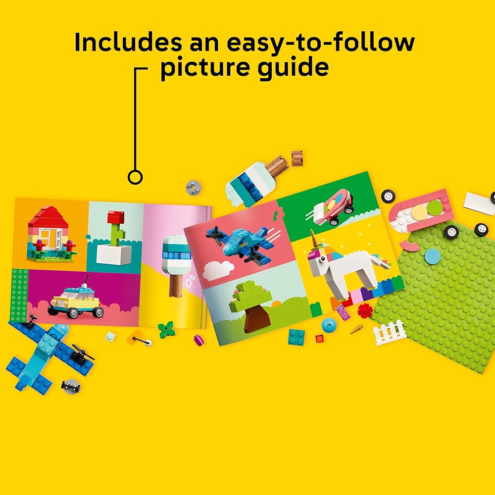 LEGO Classic Bright Creative Brick Box Building Blocks Educational Toy for Ages 4+ Kids and Girls 11038