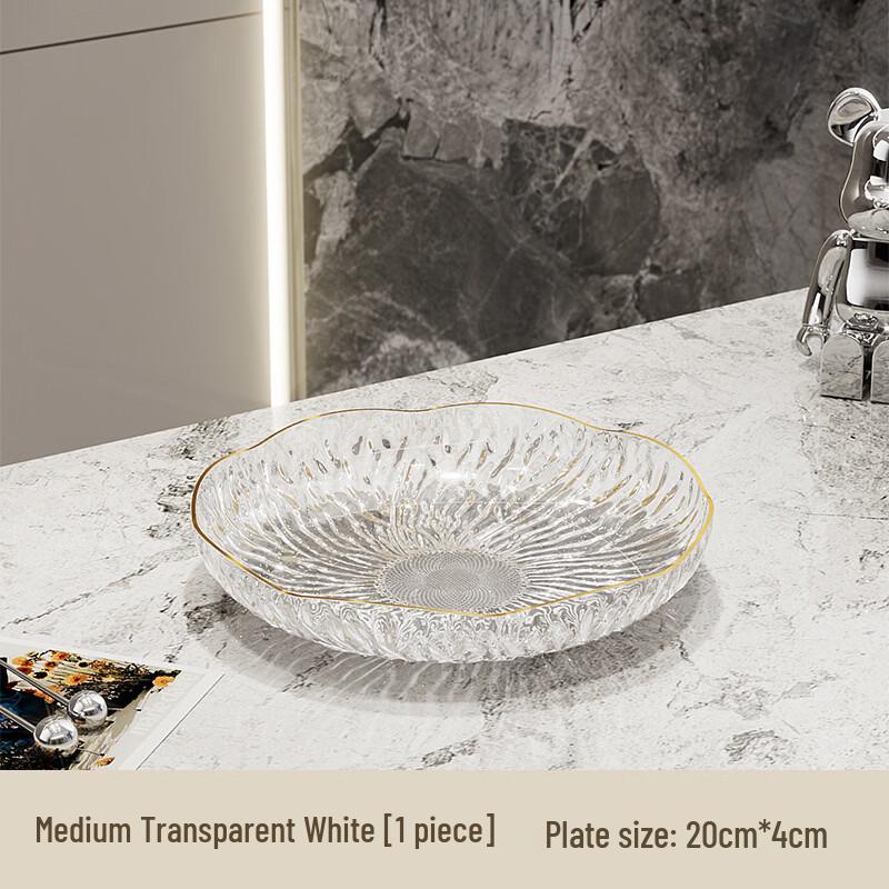 Abay Sky Lake Blue Plastic Fruit Plate Set