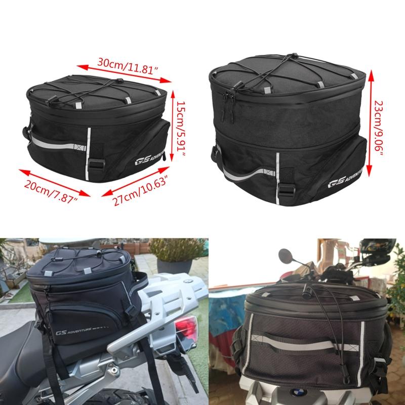 Motorcycle Tail Bag Rear for Bag with Waterproof Rain Cover for 50GS 00GS F850 F750GS