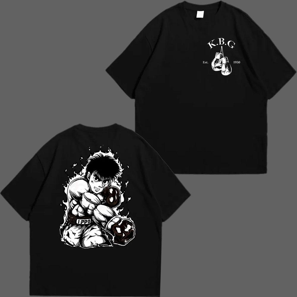

Japanese Anime Cartoon Hajime No Ippo Woman Man Printed Tshirt Vintage Harajuku Nostalgia Classic Casual Shortsleev Clothes S