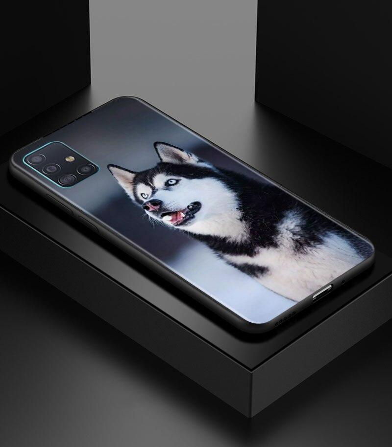 Alaskan Husky Dog Cute Puppy Phone Case for Samsung Galaxy A51 A71 A21S A12 A11 A31 A52 A41 A32 A72 A02S A01 5G Silicon Cover
