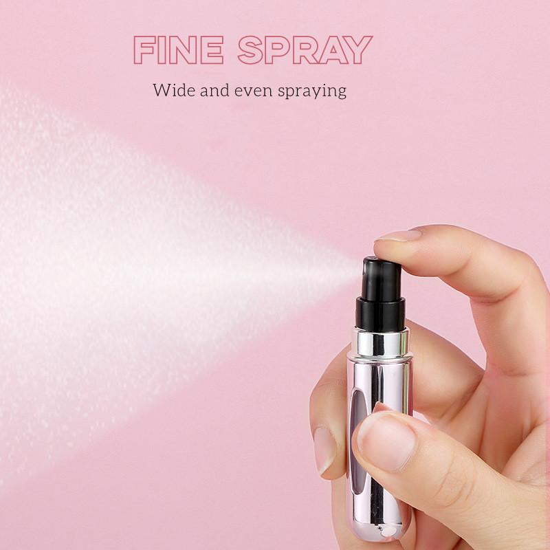 5 ml Parfüm Nachfüllflasche Tragbare Mini Nachfüllbare Spraydose Duftpumpe Leere Kosmetikbehälter Zerstäuber für Reisewerkzeug Hot