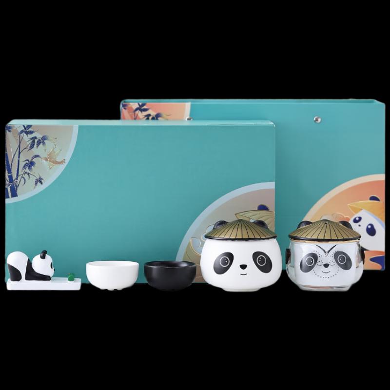 

Panda & Bunny Ceramic Tea Set Gift Box