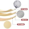 Beige PVC Tarpaulin Coated Banner Garden Rainproof Cloth Balcony Windproof Canopy Waterproof Sail Outdoor Protection Canvas