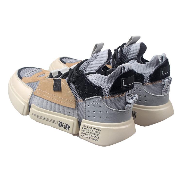Li Ning Vintage Slip Resistant Abrasion Resistant Mid top Basketball Shoes Men's Gray AGWN041-3