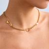 Adjustable Stainless Steel Paper Clip Inspired Heart Necklace For Women Fashion Jewelry Daily Wear Collarbone Chain
