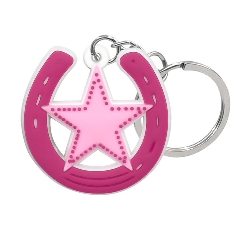 1PCS PVC Cute Keychain New Arrival Cowboy Boots  Custom Key Chain Anime Accessories Handbag Pendant Kids Toys Keyholder