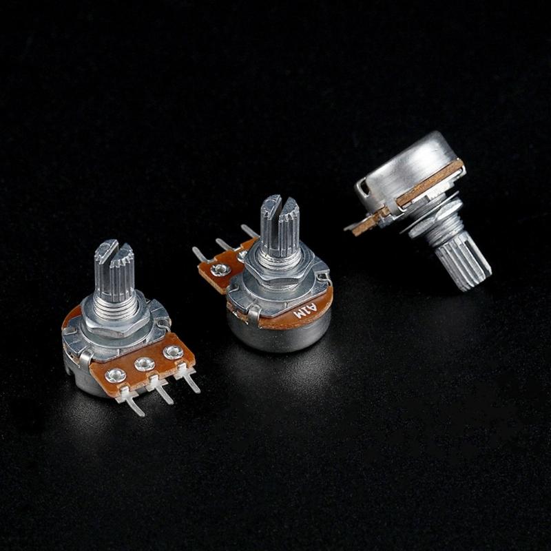 3 Stück A1M Volumen Tonregelung Gitarrenpotentiometer Elektrische Gitarren Regelpotentiometer Gitarrenverstärker Potentiometer Einfach zu bedienen