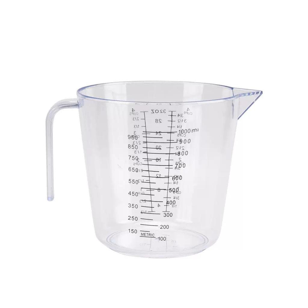 Available Double-Sided PS Transparent Measuring Cup (150/300/600/1000ML) with Scale - Ideal Baking Tool
