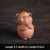 Ceramic Zodiac Pig Tea Pet Desktop Ornament Zen Tea Set Accessory Creative Home Decor Gift for Tea Lovers Meditation Room
