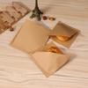 100Pcs Coated Greaseproof Oil Proof Bags Brown Kraft Paper Sandwich Packaging  Food Packing
