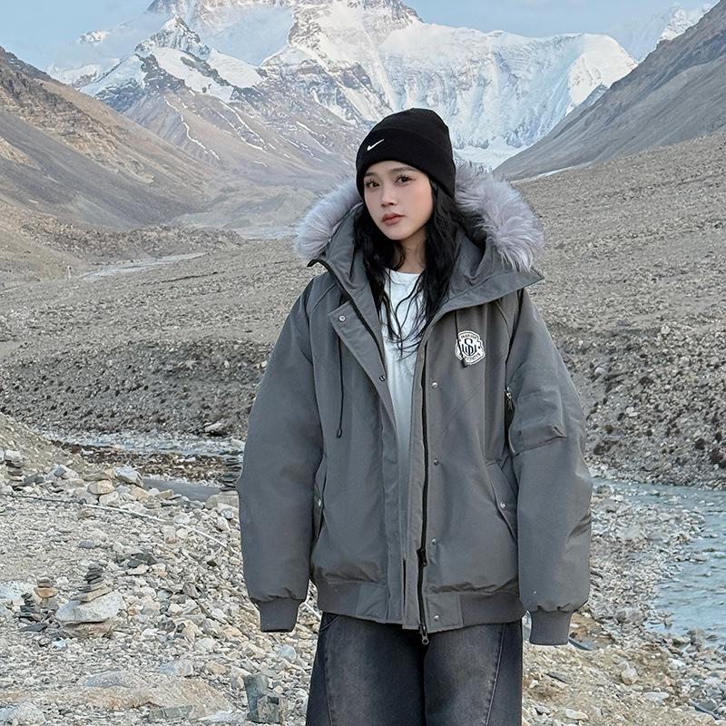 Women's 2025 Retro Parka Down Cotton Jacket - Winter Warmth, Short Workwear Essential