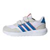 adidas Run 60s Cf Fashionable Breathable Low-Top Kids Casual Shoes Kids Sneakers White Air-Force-Blue Half-Impact-Orange JH6211