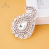 China Factory New Small Sew-On Rhinestone Appliques for Dress Crystal Decoration Sashes Flower Shape Handmade
