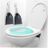 Eccomum Sedile WC Pieghevole Portatile PP Lavabile Sedile WC con Cuscinetto Antiscivolo Fibbia Antiscivolo