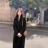 Women's High-End Gray Woolen Trench Coat - Thickened Korean Style Jacket for Autumn Winter