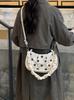 Niche Color Block Polka Dot Dumpling Bag: Trendy 2026 Crossbody for Versatile Women's Fashion and Commute