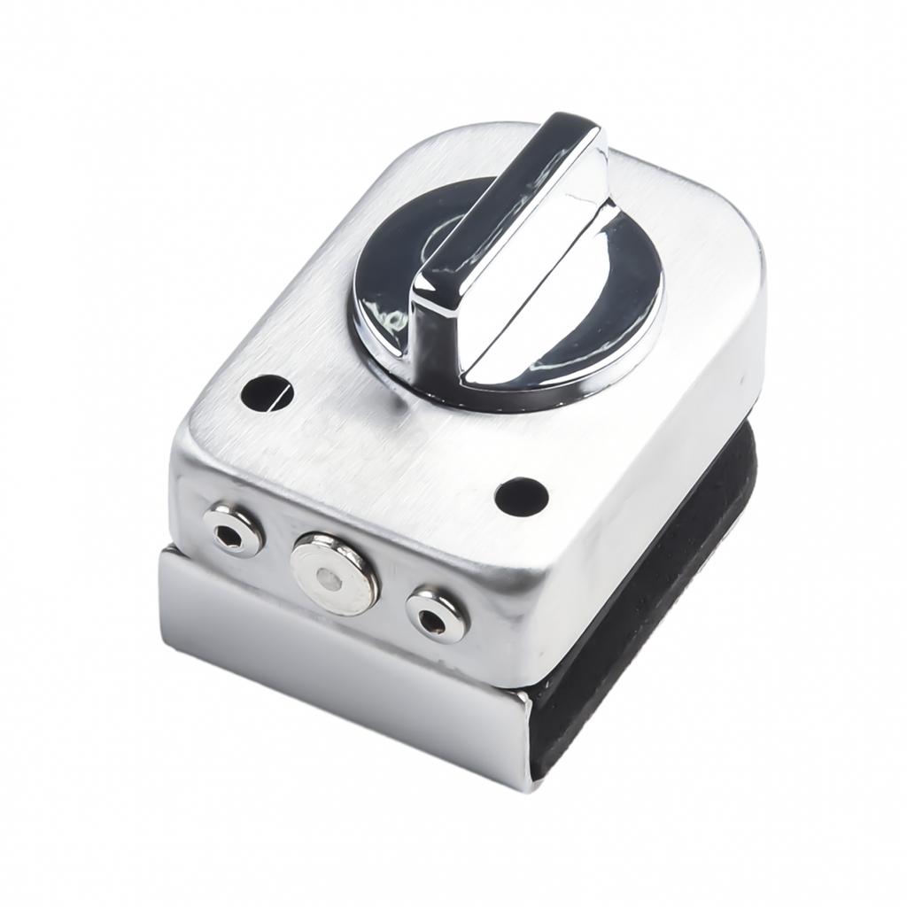 Glass Door Lock Latch Lock No Need Punch Holes Twist The Handle