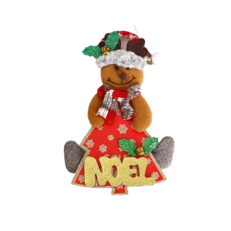 Christmas Tree Pendant Accessories Santa Claus Doll Fabric Letter Pendant Christmas Decoration Supplies YFA2244