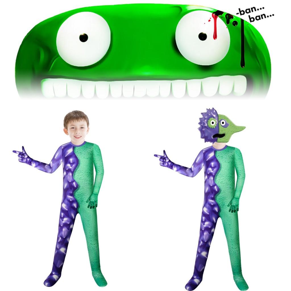 2023 Kinder Bühnenauftritt Kostüm Ld138 Lila Cartoon Garten Kostüm für Jungen und Mädchen