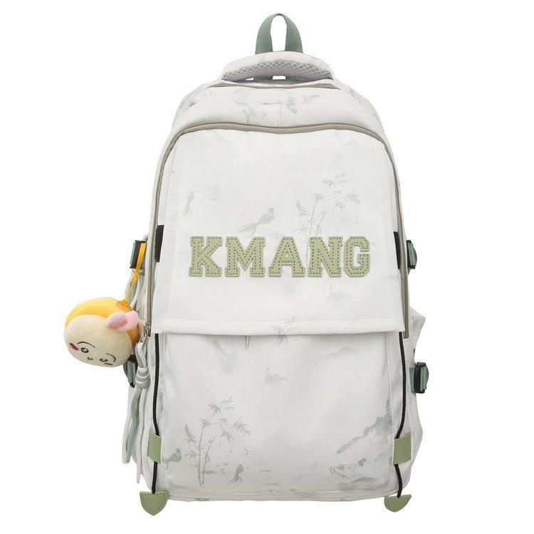 Schoolbag Korean version ins tie-dye college style junior high school student schoolbag large capacity casual simple versatile travel backpack