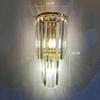 UOSU Elegant Crystal Wall Sconce with 3-Color Dimming