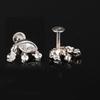White Cubic Zirconia Earrings 925 Sterling Silver Gold Rhodium Fine Jewelry Gift for Her
