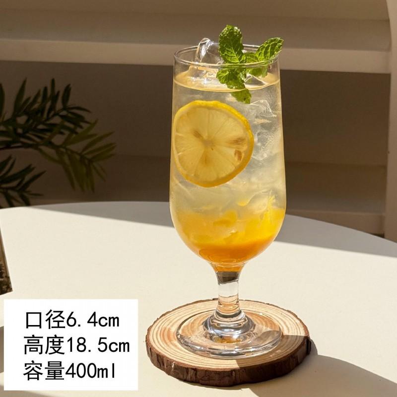 Glass Drinking Cup Juice Smoothie Iced Tea Cocktail Milkshake Beverage - 260ml To 500ml Clear Transparent Tumbler With Handle