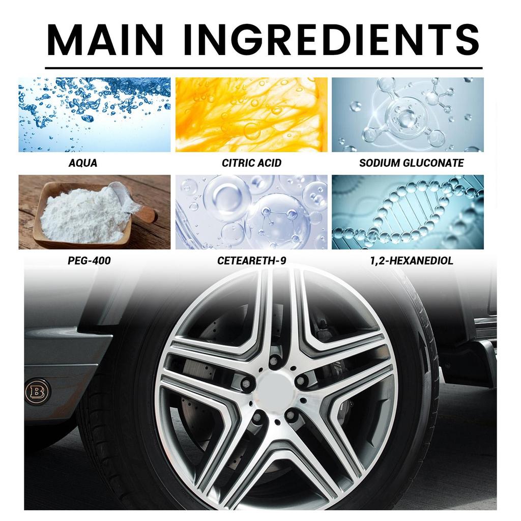 Homonth Multi-Purpose Rust Remover Spray Metal Surface Chrome Paint Car Maintenance Iron Powder Cleaning Super Rust Remover Car Inhibitor