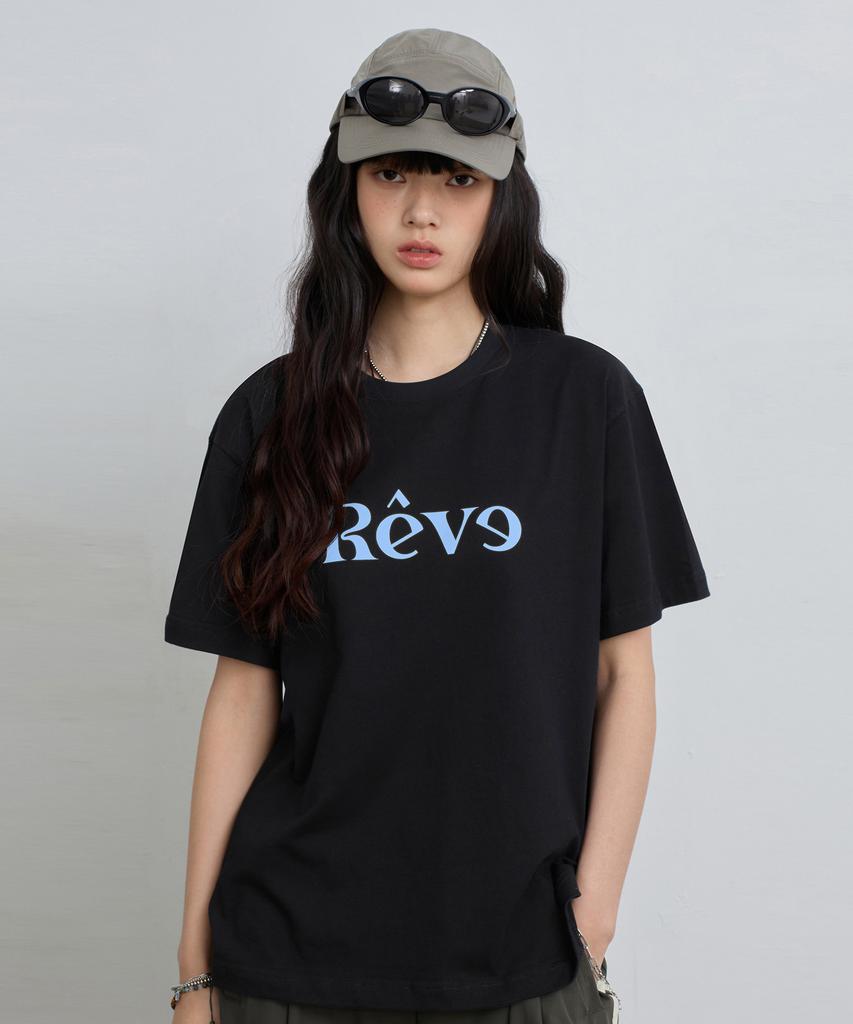 Yujen [Crop/Oversized] Réve Graphic Short Sleeve T-Shirt_3 Colors