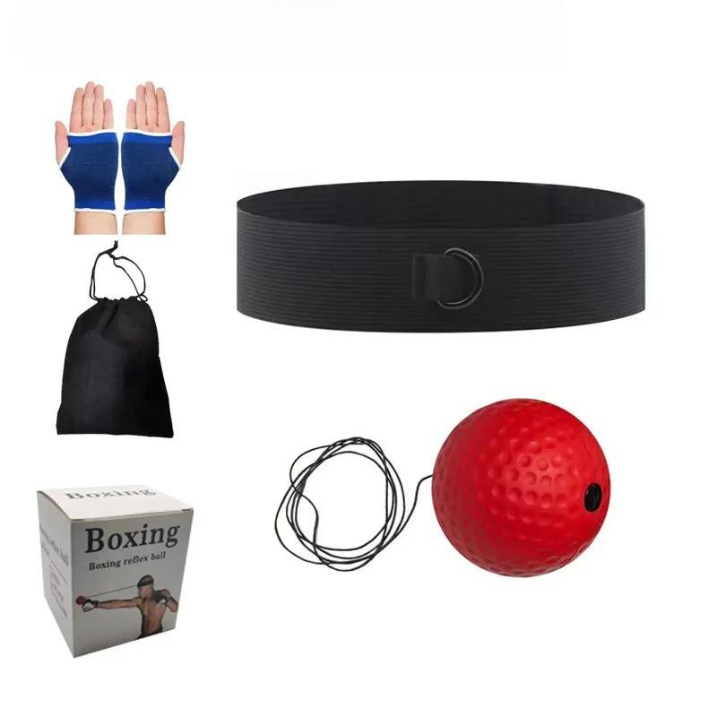 1SET head-mounted boxing reaction ball sensory integration training children s toys fighting Sanda venting sports rebound boxing ball
