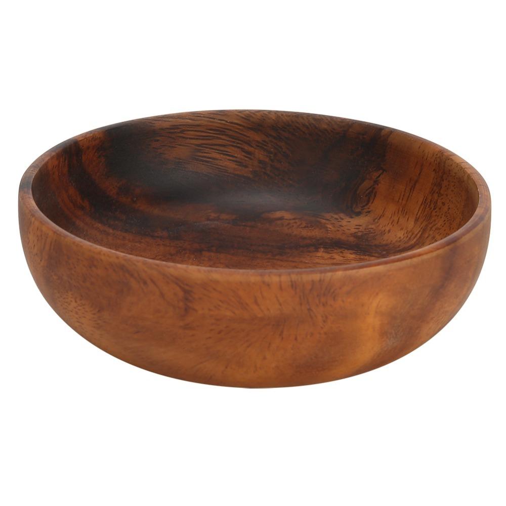 Wooden Japanese Style Bowl Smooth Rice Noodle Bowl Reusable Salad Bowl Home Kitchen