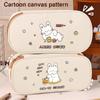 Large Capacity Pen Bag Canvas Pencil Case High Quality Pen Box  Boys/Girls