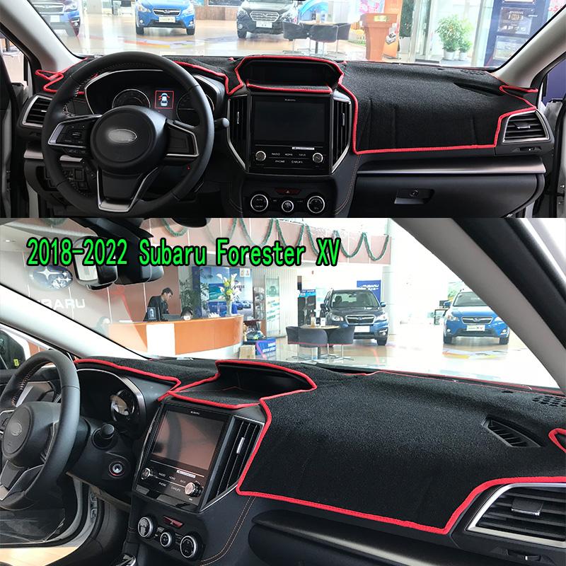 For 2018-2022 Subaru Forester Impreza XV Dashmat Dash mat Dashboard Cover Instrument Panel Sunscreen Pad Ornaments