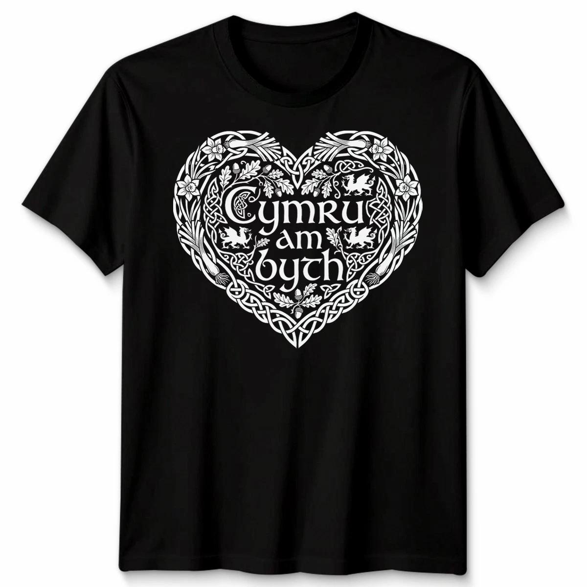 

Cymru Am Byth Slogan Saint Davids Day Welsh Celebration T Shirt M