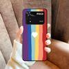 Rainbow Gradient Love Desgin Soft Phone Case for Xiaomi Poco X5 X6 X7 X8 Pro Max X3 F7 F8 Ultra M8 M7 M6 M5 Redmi 15 15C 14C 13C