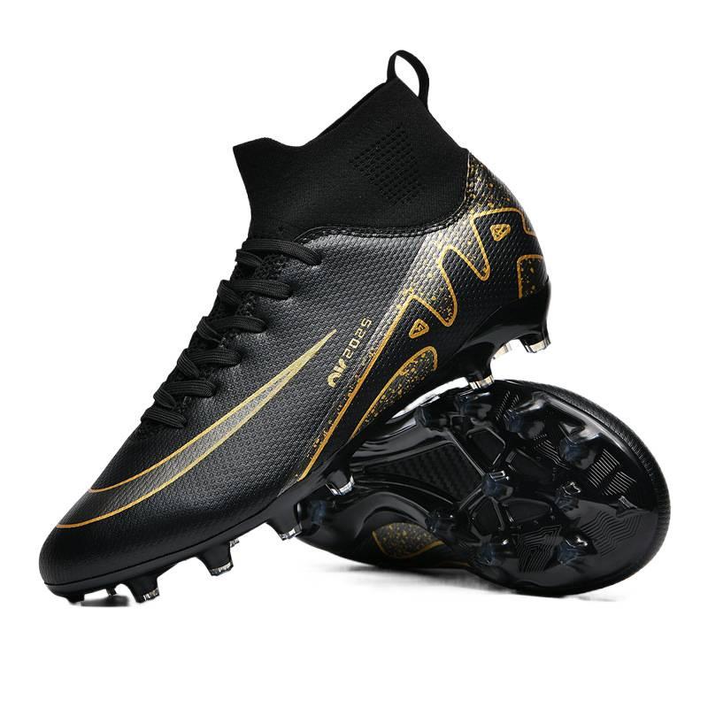 New High-top Football Shoes for Boys and Girls AG Long Nails TF Broken Nails Manual Competition Training Shoes