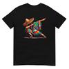 Cinco De Mayo T-Shirt - Dabbing Mexican Woman Poncho & Sombrero Dab Funny Tee