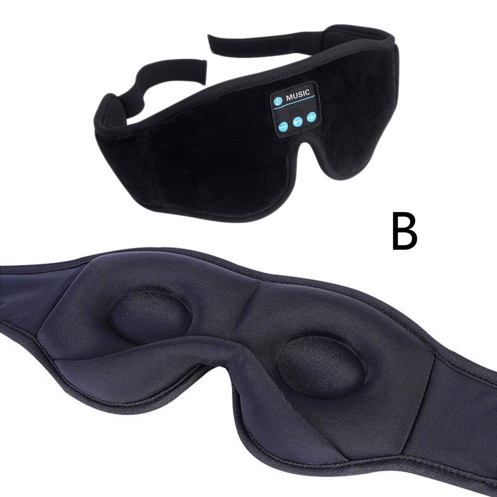 Wireless Sleep Headphones Mask - Bluetooth Side Sleeper Goggles with Thin Speakers for Night Music & Meditation