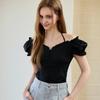 EGOIST Halterneck Ruffle Blouse Blue Es2obl07