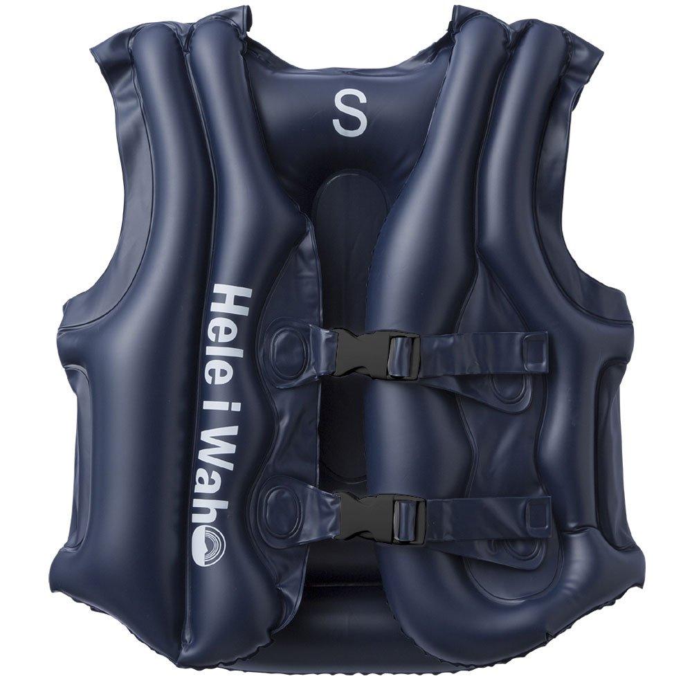 Hele i Waho Snorkeling Vest - Smallest size for travel - Inflatable snorkeling vest for adults - Floating vest for snorkeling - XS - Navy